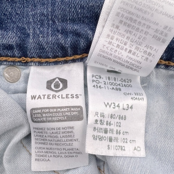 LEVI'S 541 ORIGINAL JEANS 34X34,REGULAR STRAIGHT FIT,PRE WASHED LOOK, ZIPPER FLY - Picture 12 of 13